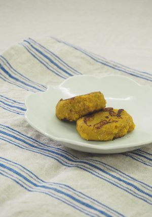 レバーと野菜のお焼き★離乳後期★-レシピのメイン写真