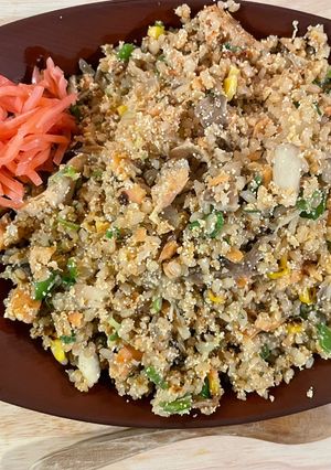 明太子　鮭　チャーハン-レシピのメイン写真