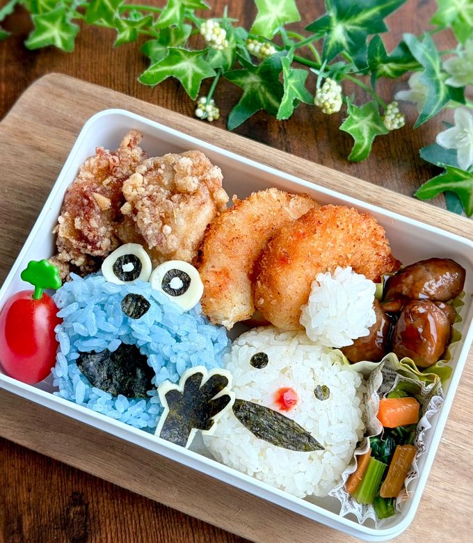 【キャラ弁】パペットスンスン&ノンノン-レシピのメイン写真