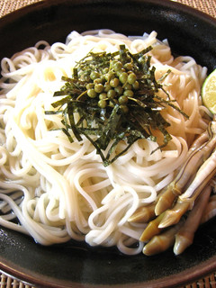マテガイのぶっかけうどん-レシピのメイン写真