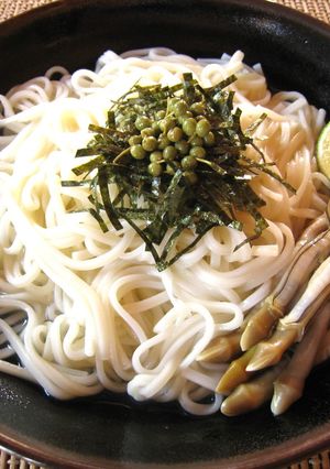 マテガイのぶっかけうどん-レシピのメイン写真