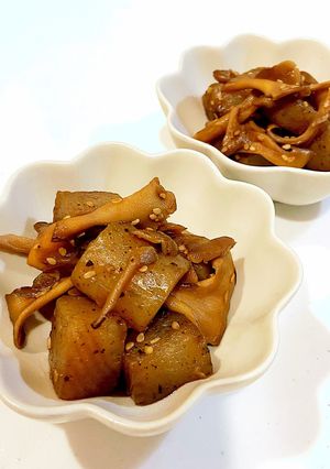 こんにゃくと舞茸の生姜きんぴら-レシピのメイン写真