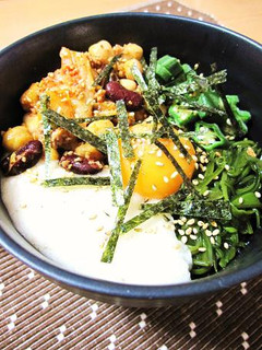 納豆嫌いも食べられる ネバネバビビンバ丼-レシピのメイン写真