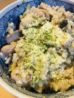 ちょっと雑炊活用●鶏&ブロッコリーの雑炊-レシピのメイン写真