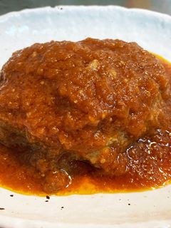 玉ねぎソースの煮込みハンバーグ-レシピのメイン写真