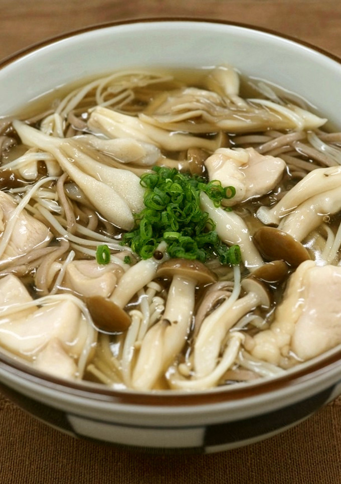 年越しに♪鶏肉ときのこの和風とろみそば-レシピのメイン写真