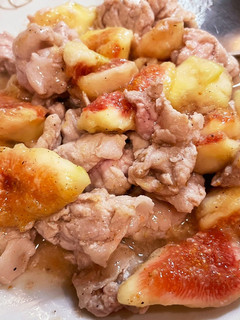 イチジクと豚肉の炒めもの-レシピのメイン写真
