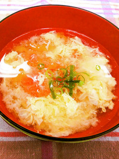 トマトとふんわり卵のスープ-レシピのメイン写真