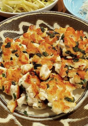 鶏胸肉の大葉と紅生姜入りつくね-レシピのメイン写真