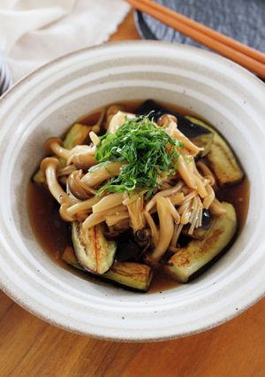なすの生姜きのこあんかけ。秋の副菜♡-レシピのメイン写真