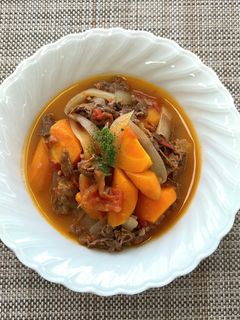 にんじんと牛肉のトマト煮込み-レシピのメイン写真