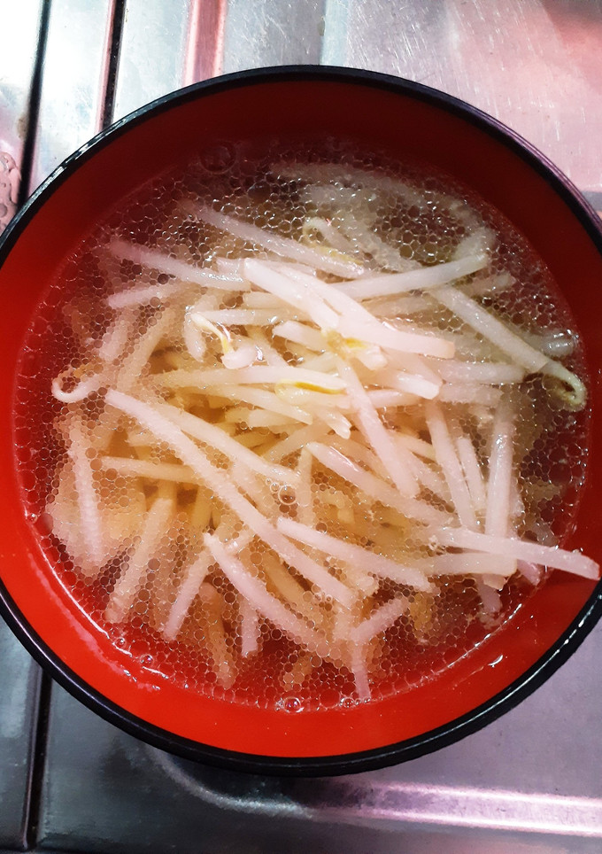 とっても簡単★スライス肉とモヤシのスープ-レシピのメイン写真