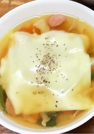 チーズコンソメスープ-レシピのメイン写真