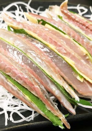 アジ、イワシのガリサンド(お刺身)-レシピのメイン写真