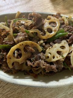蓮根とピーマンのプルコギ味付けの肉炒め-レシピのメイン写真