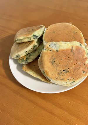 〜離乳食〜ほうれん草と豆腐のホットケーキ-レシピのメイン写真