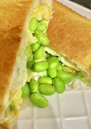 枝豆こぼれるホットサンド-レシピのメイン写真