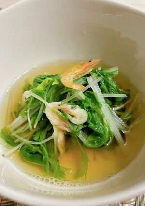 水菜と桜エビの煮浸し-レシピのメイン写真
