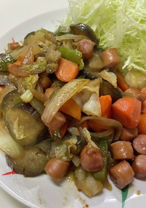野菜達のガリバター煮-レシピのメイン写真