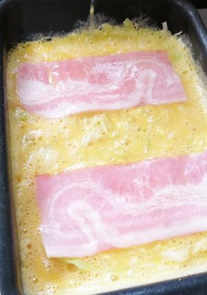 簡単巻ずに卵焼き！ベーコン&キャベツ入-レシピのメイン写真