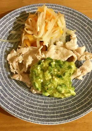 【減塩】豚しゃぶのオクラソースかけ-レシピのメイン写真