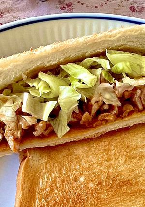 ポークチャップのホットサンド-レシピのメイン写真