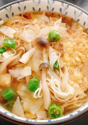 あったか、野菜と揚げ玉のにゅうめん-レシピのメイン写真
