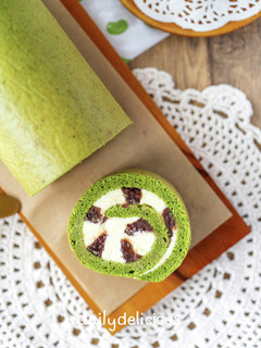抹茶とあんこのロールケーキ-レシピのメイン写真