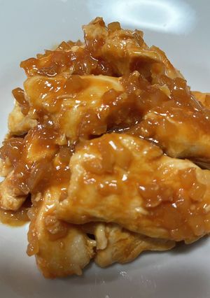 鶏胸肉と玉ねぎで簡単ケチャップ炒め-レシピのメイン写真