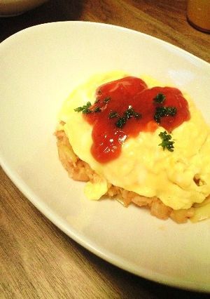 卵1個で旨！とろふわｵﾑﾗｲｽ-レシピのメイン写真