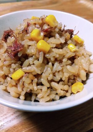 コンビーフとコーンの炊き込みご飯-レシピのメイン写真