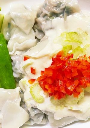 ヘルシー♡パクチー(クレソン)の水餃子-レシピのメイン写真