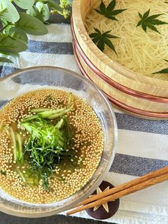 【味噌つゆそうめん】そうめんアレンジ-レシピのメイン写真