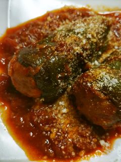 ピーマン肉詰め丸ごと煮込み-レシピのメイン写真