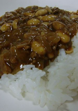 フライパンでひき肉と大豆のトロトロカレー-レシピのメイン写真