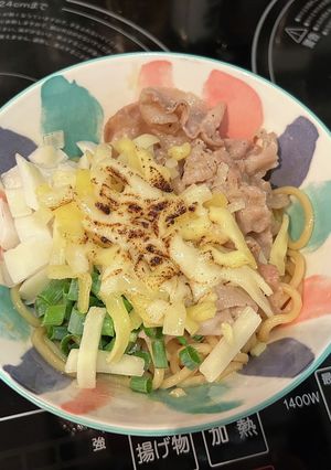 まぜそば♡豚バラチーズ-レシピのメイン写真