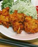 お弁当にも⭕️ごぼうと豚肉の生姜カラ揚げ