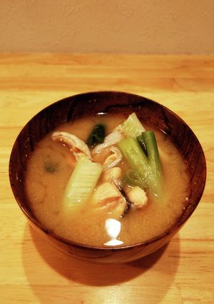 銀鮭と白ねぎの酒粕入り味噌汁-レシピのメイン写真