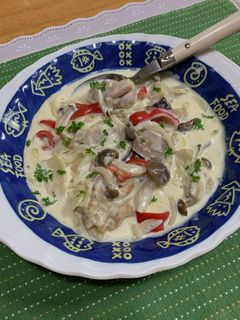 鶏もも肉ときのこのクリーム煮♪-レシピのメイン写真