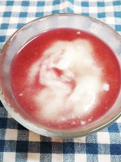 甘酒ヨーグルト…ブルーベリー黒酢入り-レシピのメイン写真