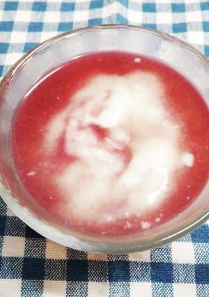 甘酒ヨーグルト…ブルーベリー黒酢入り-レシピのメイン写真