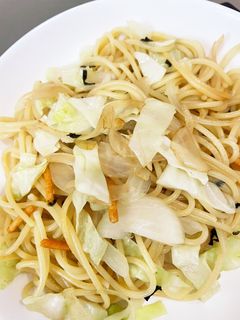 お茶漬けの素で、簡単和風スパゲティ-レシピのメイン写真