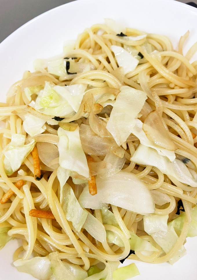 お茶漬けの素で、簡単和風スパゲティ-レシピのメイン写真