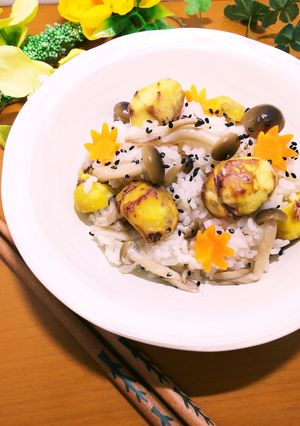 【簡単】白だしだけ!栗ご飯-レシピのメイン写真