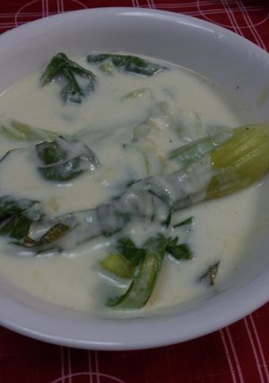青梗菜のクリーム煮-レシピのメイン写真