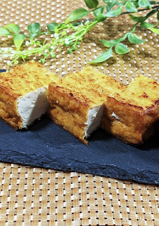 焼くだけ簡単！厚揚げのいしるバター焼き-レシピのメイン写真