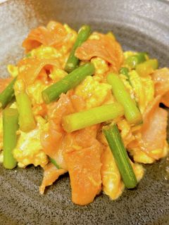 にんにくの芽と豚肉の卵炒め-レシピのメイン写真