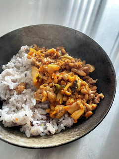 調味料不要!キムチ&納豆好きのための丼-レシピのメイン写真