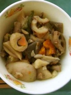 筑前煮(学校給食レシピ)-レシピのメイン写真
