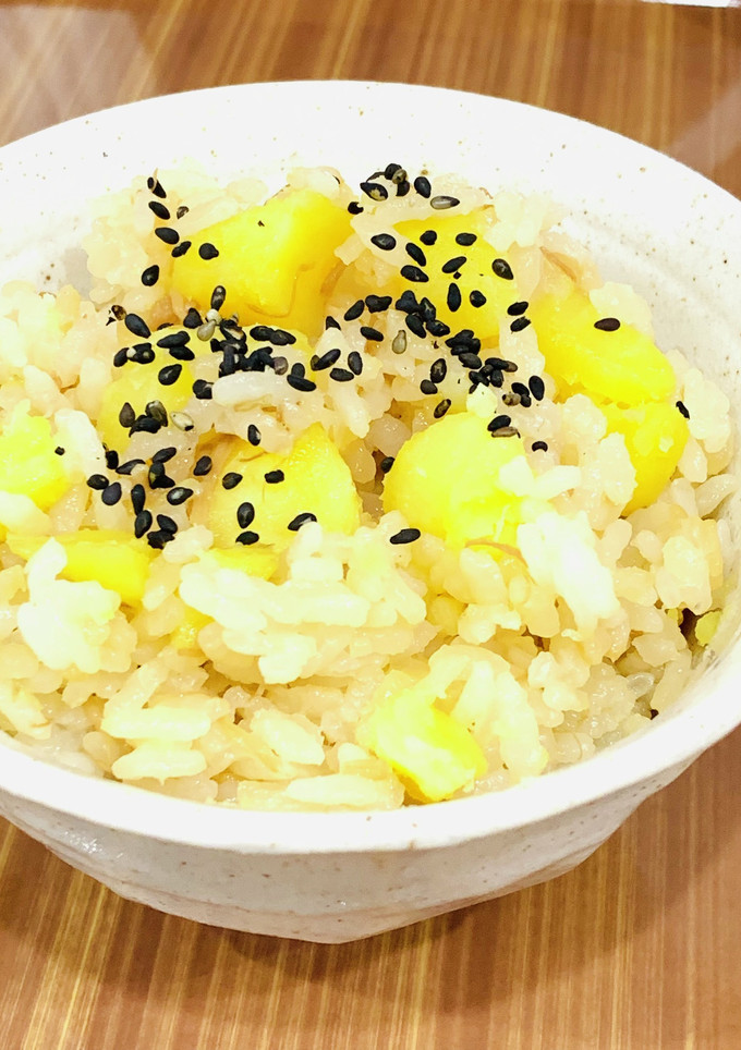 失敗無し！さつま芋となめ茸の炊き込みご飯-レシピのメイン写真